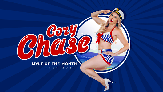 Gorgeous blonde MYLF Cory Chase is July's MYLF of the Month, and is ready to have a patriotic fuck fest with sailor man Nathan Bronson. Cory will suck and ride Nathan's cock until they both see fireworks and she gets a freedom tasting facial!