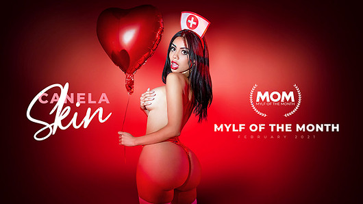 Celebrate Valentine's Day with absolute bombshell Canela Skin as she shows off her incredible curves while rocking the sexiest nurse outfit. Canela will administer a full dose of pleasure and satisfaction right into your deepest heart's desires.