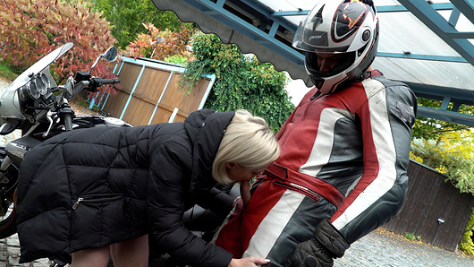 This is a preview of exclusive Karups Older Women video Blowing A Biker starring Lilly Peterson (a.k.a. Sevikova).